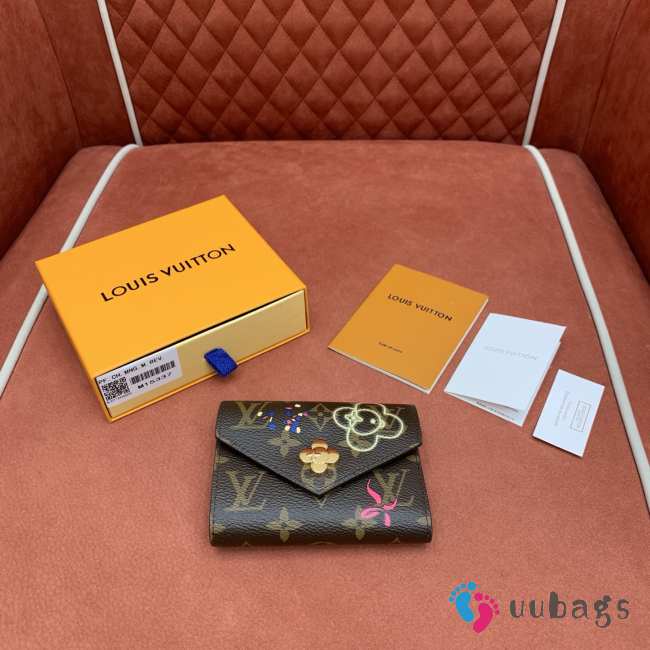 Uubags Louis Vuitton M15337 Victorine Wallet Monogram/ Frozen Orchid 12x9.5x2.5cm - 1