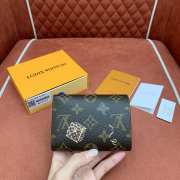 Uubags Louis Vuitton M15337 Victorine Wallet Monogram/ Frozen Orchid 12x9.5x2.5cm - 3