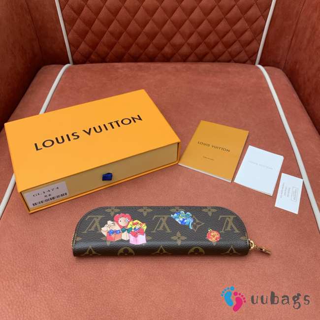 Uubags Louis Vuitton GI1474 Charlotte Pencil Pouch Brown 20x7x2cm - 1