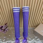 Uubags Christian Louboutin Cassia Annmac 10cm Pumps Crepe Satin and Mesh Purple - 6