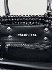 Uubags Balenciaga XS Bistro Basket tote bag in black 23x29x38cm (H) - 6