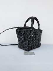 Uubags Balenciaga XS Bistro Basket tote bag in black 23x29x38cm (H) - 4