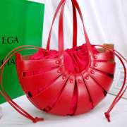 Uubags Small Bottega Veneta The Shell Bag Red 22x14x10cm - 5