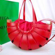Uubags Small Bottega Veneta The Shell Bag Red 22x14x10cm - 4