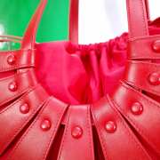 Uubags Small Bottega Veneta The Shell Bag Red 22x14x10cm - 2