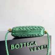 Uubags Bottega Veneta Knot Intreccio bag in green glossy 20.5x6x12.5cm - 3