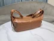 Uubags Dior Medium D-Journey Bag in Vintage Smooth Calfskin Camel Flat Macrocannage 33x16x15cm - 4