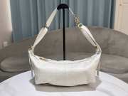 Uubags Dior Medium D-Journey Bag in Vintage Smooth Calfskin White Flat Macrocannage 33x16x15cm - 1