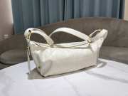 Uubags Dior Medium D-Journey Bag in Vintage Smooth Calfskin White Flat Macrocannage 33x16x15cm - 5