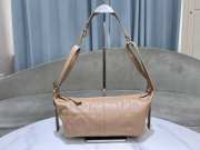 Uubags Dior Small D-Journey Bag in Vintage Smooth Calfskin Beige Flat Macrocannage 25.5x14.5x14cm - 1