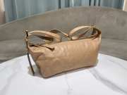 Uubags Dior Small D-Journey Bag in Vintage Smooth Calfskin Beige Flat Macrocannage 25.5x14.5x14cm - 6