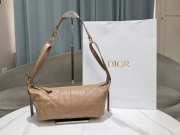Uubags Dior Small D-Journey Bag in Vintage Smooth Calfskin Beige Flat Macrocannage 25.5x14.5x14cm - 5