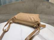 Uubags Dior Small D-Journey Bag in Vintage Smooth Calfskin Beige Flat Macrocannage 25.5x14.5x14cm - 4