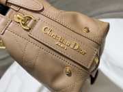 Uubags Dior Small D-Journey Bag in Vintage Smooth Calfskin Beige Flat Macrocannage 25.5x14.5x14cm - 3