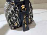 Uubags Dior Small D-Journey Bag Blue Dior Oblique Jacquard 25.5x14.5x14cm - 6