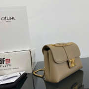 Uubags Medium Celine Victoire Bag In Brown Sepia Supple Shiny Lambskin 25x15x8cm - 2
