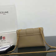 Uubags Medium Celine Victoire Bag In Brown Sepia Supple Shiny Lambskin 25x15x8cm - 5