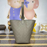 Uubags Louis Vuitton M25823 GM Monogram Empreinte All-In Bag in Grey 26x18x31cm - 4