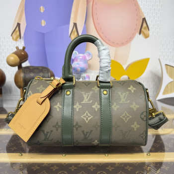 Uubags Louis Vuitton M26930 Keepall Bandoulière 25 Monogram Heritage In Khaki 25x11x15cm