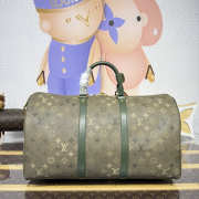 Uubags Louis Vuitton M26959 Keepall Bandoulière 50 In Khaki Green 50x23x29cm - 3
