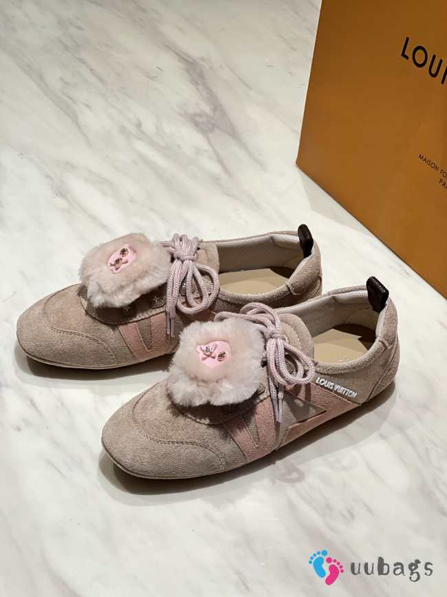 Uubags LV 1AIVF7 Sneakerina sneaker ballerina taupe brown  - 1