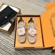 Uubags LV 1AIVF7 Sneakerina sneaker ballerina taupe brown  - 4