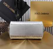 Uubags Dolce & Gabbana Small Sicily Handbag Silver Bag 20x16x8cm - 5