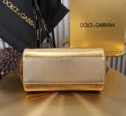 Uubags Dolce & Gabbana Small Sicily Handbag Gold Bag 20x16x8cm - 6