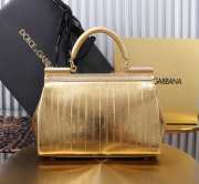 Uubags Dolce & Gabbana Medium Sicily Handbag Gold Bag 25x18x9cm - 4