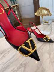 Uubags Valentino Vlogo Signature Calfskin Slingback Pump In Black 8.5cm - 4
