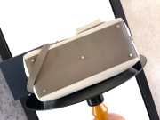 Uubags Large Dior Normandie Tote Bag Beige Herringbone Cotton Canvas and Gray Dior Icons Calfskin - 2