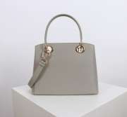 Uubags Dior Bow Bag Grey Leather 28x10x22cm - 5