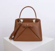 Uubags Dior Bow Bag Brown Leather 28x10x22cm - 1
