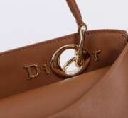 Uubags Dior Bow Bag Brown Leather 28x10x22cm - 2