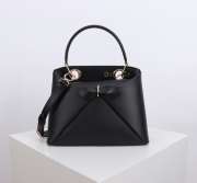 Uubags Dior Bow Bag Black Leather 28x10x22cm - 1