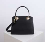 Uubags Dior Bow Bag Black Leather 28x10x22cm - 6