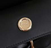 Uubags Dior Bow Bag Black Leather 28x10x22cm - 3