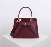 Uubags Dior Bow Bag Burgundy Leather 28x10x22cm - 1