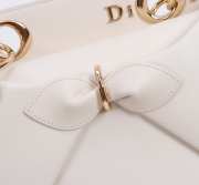 Uubags Dior Bow Bag White Leather 28x10x22cm - 3