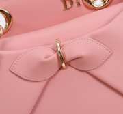 Uubags Dior Bow Bag Pink Leather 28x10x22cm - 4
