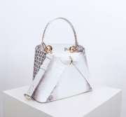 Uubags Dior Bow Bag White Crocodile Leather 28x10x22cm - 6