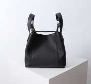 Uubags Dior Medium Signature Bucket Bag Black Grained Calfskin 24x21x14cm - 6