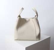Uubags Dior Medium Signature Bucket Bag White Grained Calfskin 24x21x14cm - 6