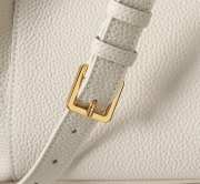 Uubags Dior Medium Signature Bucket Bag White Grained Calfskin 24x21x14cm - 3