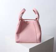 Uubags Dior Small Signature Bucket Bag Pink Grained Calfskin 21x11x19cm - 6