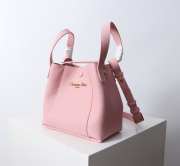 Uubags Dior Small Signature Bucket Bag Pink Grained Calfskin 21x11x19cm - 5