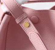 Uubags Dior Small Signature Bucket Bag Pink Grained Calfskin 21x11x19cm - 4