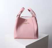 Uubags Dior Medium Signature Bucket Bag Pink Grained Calfskin 24x21x14cm - 1