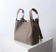 Uubags Dior Small Signature Bucket Bag Grey Grained Calfskin 21x11x19cm - 4