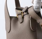 Uubags Dior Small Signature Bucket Bag Grey Grained Calfskin 21x11x19cm - 3